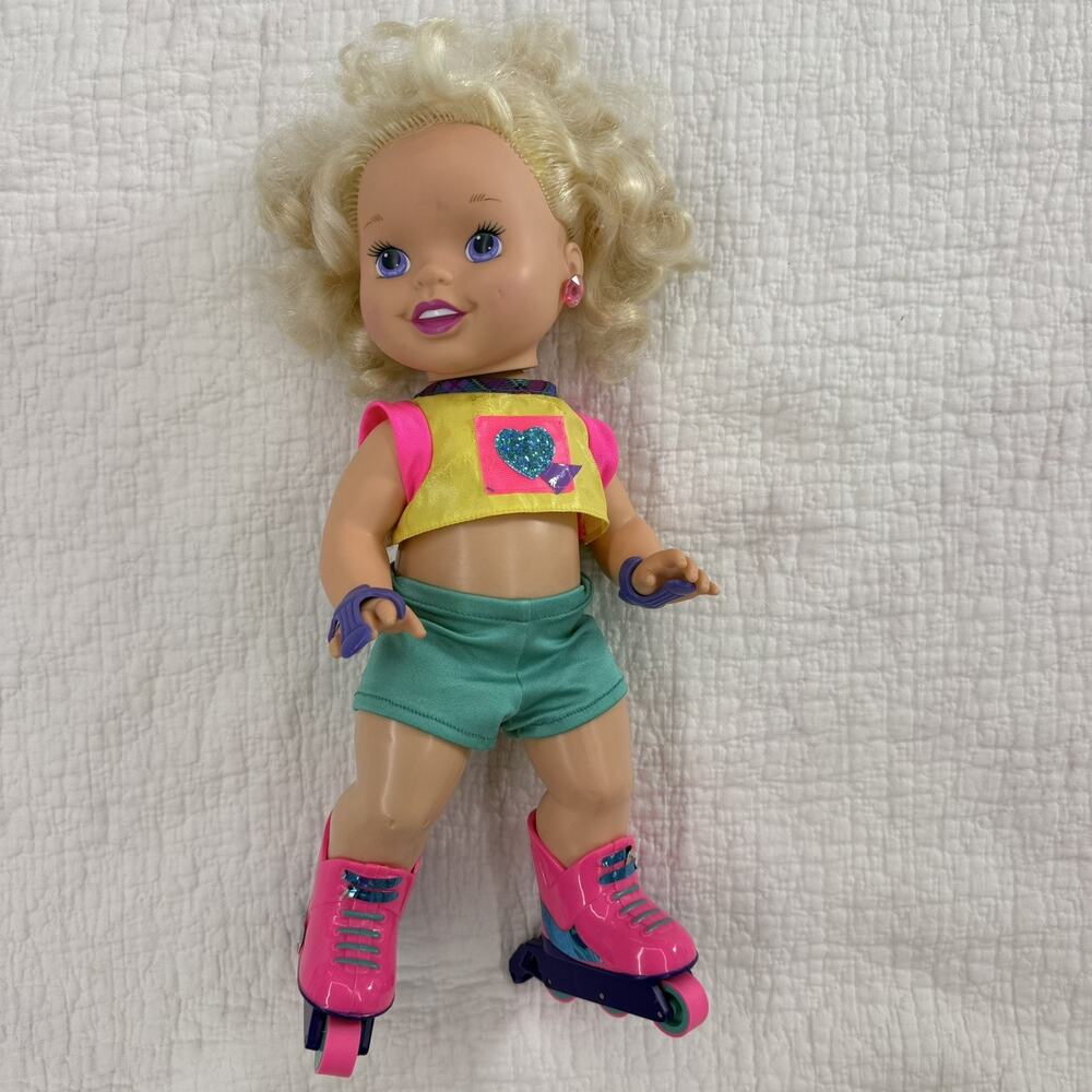 Vintage 1996 California Roller Baby Tyco Rollerblade Skate Girl Retro